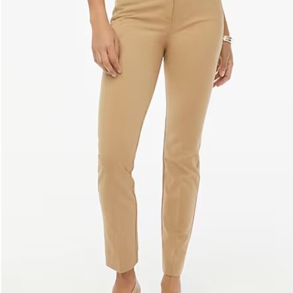 J.Crew cameron Tan Slim-fit full-length Trousers 6 - Picture 1 of 9